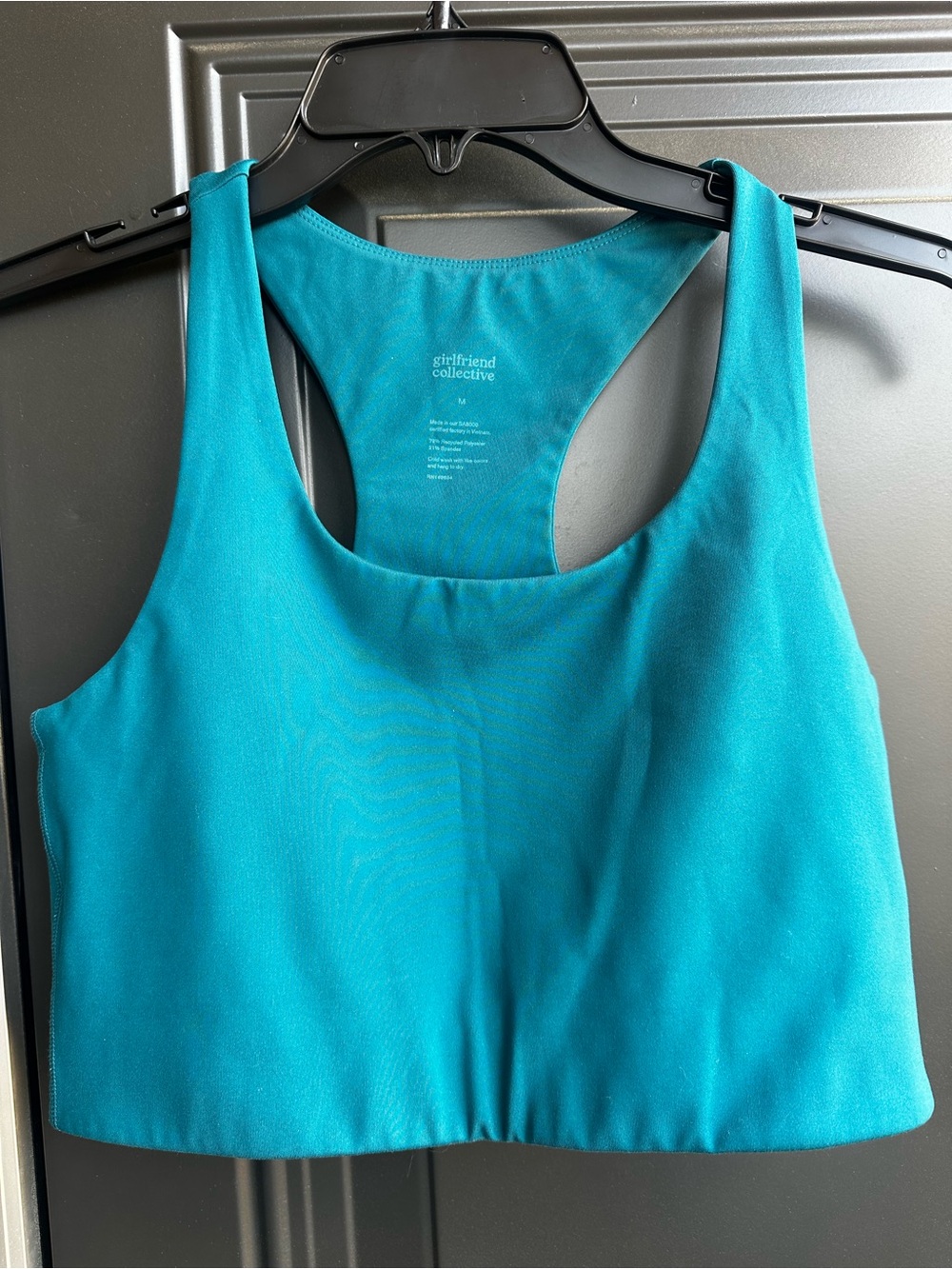 girlfriend collective PALOMA RACERBACKBRA - Medium support sports bra - peacock